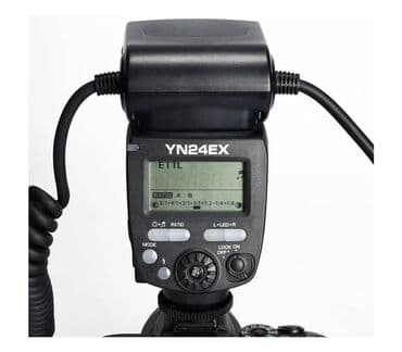 кольцевая лампа для видео: Вспышка Yongnuo YN-24EX Macro TTL Равномерно освещайте ближайшие — 3