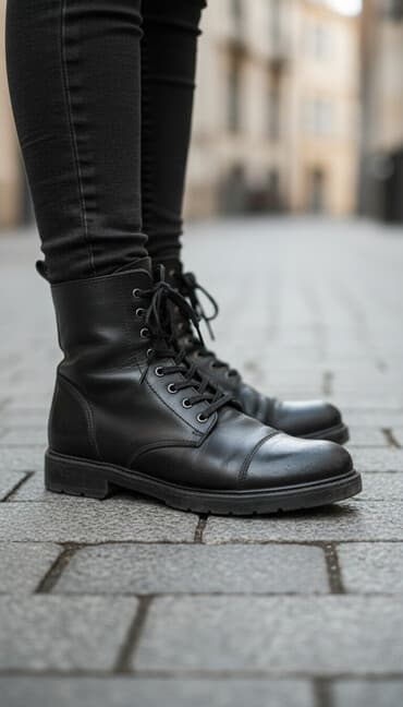 devit 3: Демисезонные ботинки - Материал: натуральная кожа - Цвет: черный - — 1