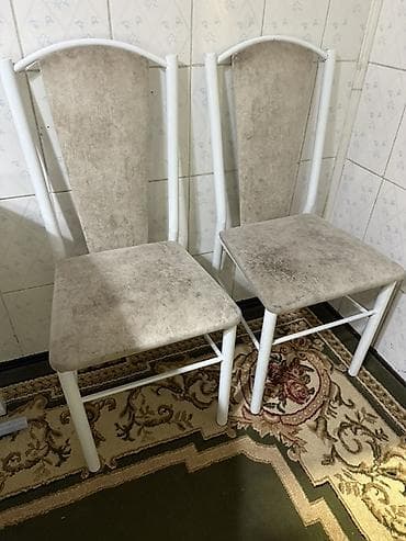 chair table: Кухонный стол и стул, Б/у, Самовывоз, цвет - Белый — 3