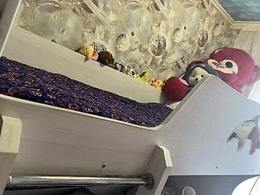 детские маленькие кроватки: Двухъярусная детская кровать, ЛДСП — 4