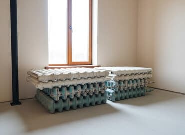 полка стеллаж: Чугунные батареи Б/у, Тип подключения: Боковое — 1