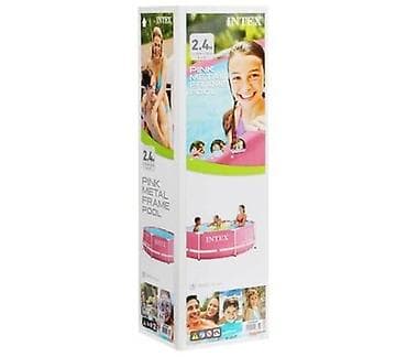 Бассейны: Каркасный бассейн Intex Pink Metal Frame Pool - Тип: наземный — 3