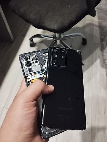 Samsung Galaxy S20 Ultra, Б/у, 128 ГБ, цвет - Черный, 1 SIM — 2