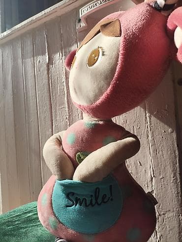 медведь игрушка: Мягкая игрушка-кукла «Smile!» - Милый персонаж в розово‑малиновом — 3