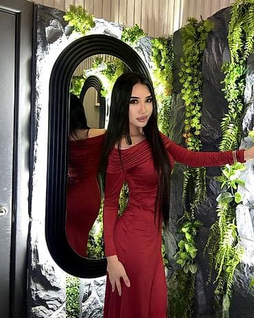 платья костюмы женские: Вечернее платье, Русалка, Длинная модель, С рукавами, M — 2