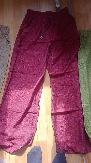 Женские свободные домашние/повседневные брюки - Фасон: прямые — 4