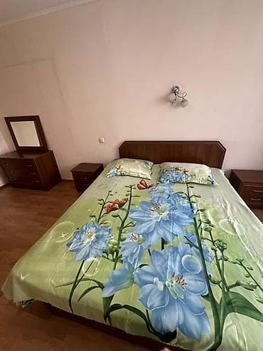 Уктоочу бөлмө гарнитурлары: Уктоочу бөлмө гарнитуру, Эки кишилик керебет, МДФ, түсү - Күрөң — 10