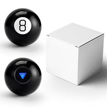 бал сатылат: Магическая шар‑восьмёрка (Magic 8 Ball) - Классическая чёрная — 1