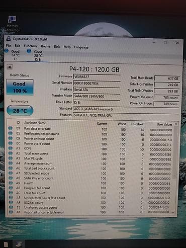 tab s2: Накопитель, Б/у, SSD, 128 ГБ, 2.5", Для ПК — 5