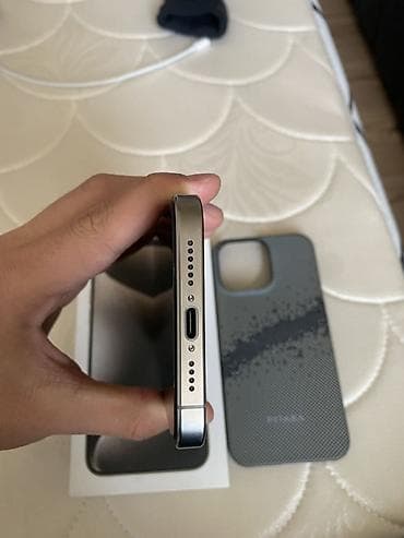 iphone 13 max pro: IPhone 15 Pro, Б/у, 512 ГБ, Natural Titanium, Коробка, 82 % — 6