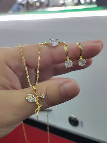 свадебные наборы ручной: Серебро Италия Серебро с напылением жёлтое золото 925 пробы Размеры — 3