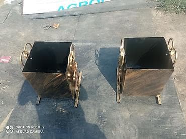 приём коробок: Металлические уличные урны/контейнеры для мусора с коваными — 3