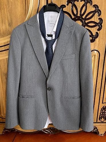 брюки в клетку: Мужской классический костюм-тройка Senator Slim Fit. Состав — 3