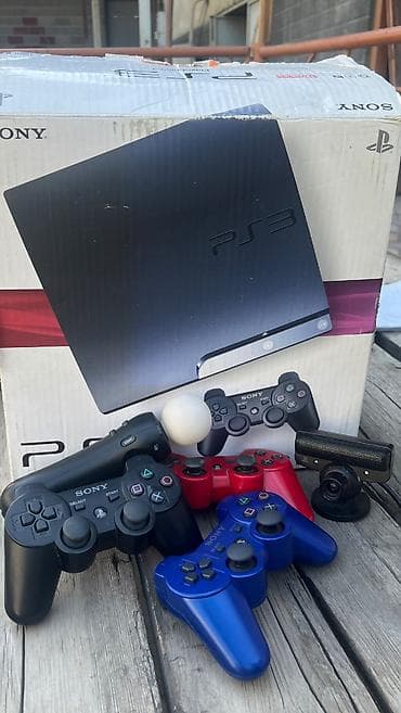 Видеоигры и приставки: Продается Play Station 3 с 3 джойстиками, доп джойстик и камера от пс — 1