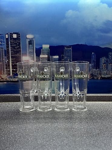 ош саат: Набор фирменных бокалов «Сибирская Корона» и «Клинское» в отличном — 9