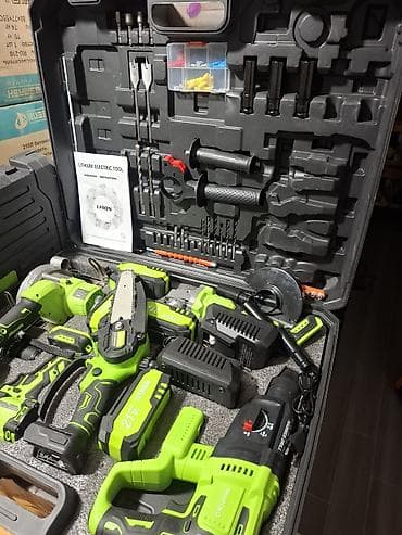 древа: Комплект аккумуляторного электроинструмента 21V Li‑ion в чемодане — 2