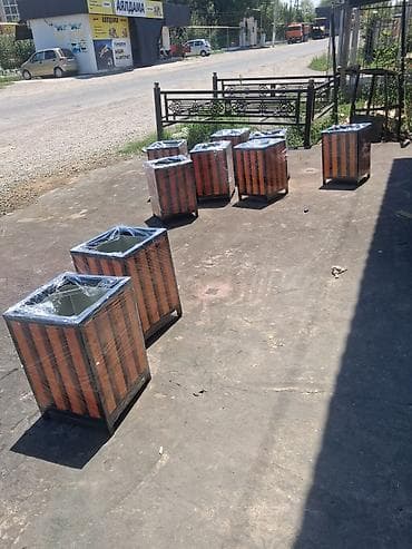 боярд стол: Уличная урна с декоративной облицовкой из дерева Описание: - — 2