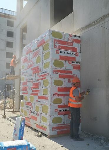 Базальтовый утеплитель, Технониколь, Для фасада, Толщина: 5 см, Плотность: 120 кг/м³ кг/м³, Плиты, Оптом, Новый, Самовывоз