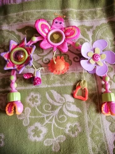 детская игрушка на кроватку: Дуга на коляску, кроватку, шезлонг. Б/у. Состояние отличное — 4