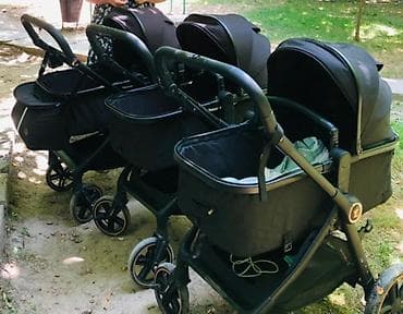 подножка к коляске: Коляска, цвет - Черный, Б/у — 1