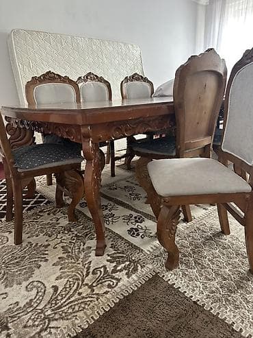 продается мебель: Стол и стул для зала, цвет - Коричневый — 3