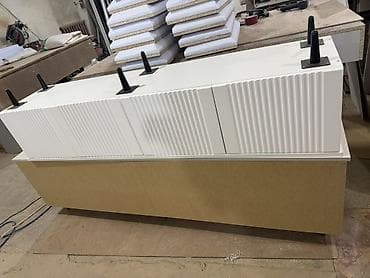 Мебель: Тумба и подставка для телевизора, Подвесная, МДФ, цвет - Белый — 1