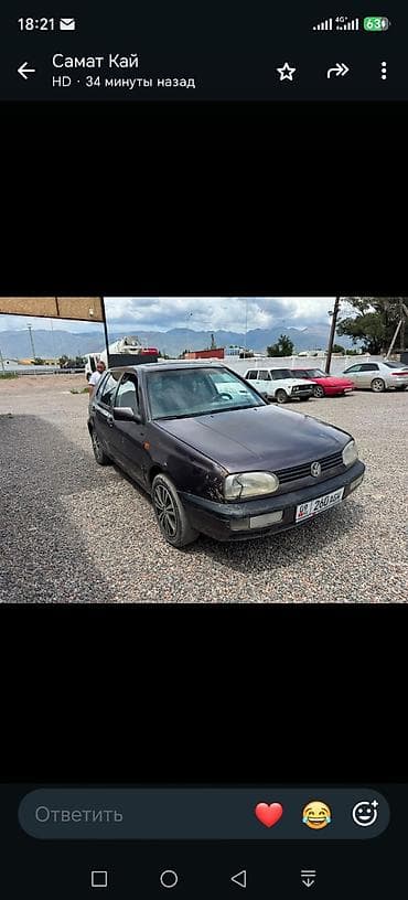 rexton 2020: Volkswagen Golf: 1993 г., 1.8 л, Механика, Бензин, Хэтчбэк — 1