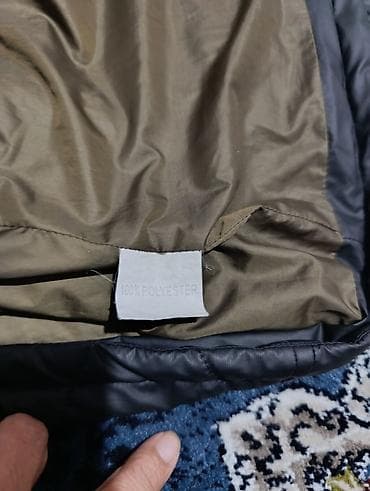 Куртки: Куртка с капюшоном от дождя Brand Man черная Б/У в хорошем состоянии — 4