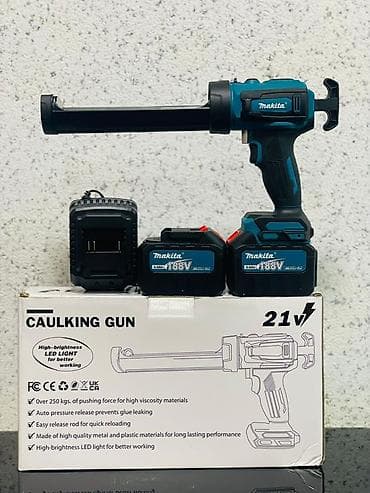 Аккумуляторный пистолет для герметика 21V (совместим с линейкой Makita