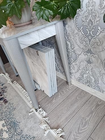 stol: Стол трансформер Для кухни, Раскладной стол, цвет - Серый — 2