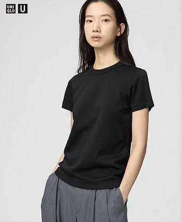 Футболка Uniqlo, женская, базовая Новая, Япония размер ХЛ на размер at lalafo.kg Футболка Uniqlo, женская, базовая Новая, Япония размер ХЛ на размер