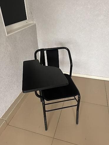 учебные стулья: Школьный стул, Б/у, Другой материал, цвет - Черный — 2