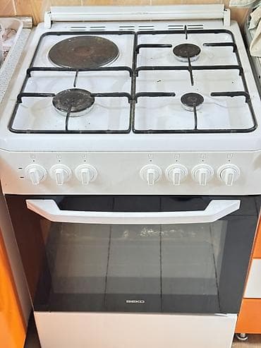 электрич газовых плиты купить: Beko, Комбинированная, Механическое, Напольная — 2
