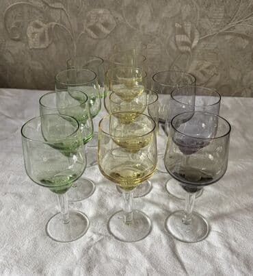 пахлава бишкек цена: Фужеры для вина. "Гусь хрустальный" Зеленых и желтых по 5шт — 2