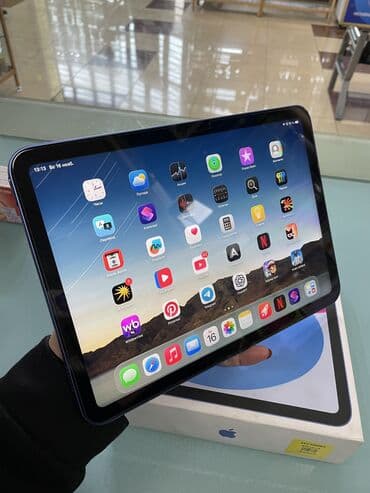Модемы и сетевое оборудование: Планшет, Apple, память 64 ГБ, 10" - 11", Wi-Fi, Б/у, Классический цвет - Синий — 2