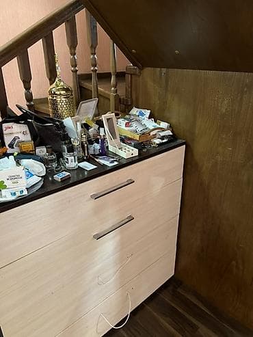 Комоды для одежды: Комод с 4 выдвижными ящиками - Материал: ЛДСП под светлое дерево - — 2