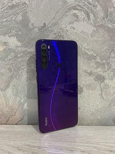 Техника и электроника: Redmi, Redmi Note 8, Б/у, 64 ГБ, цвет - Фиолетовый, 2 SIM — 1