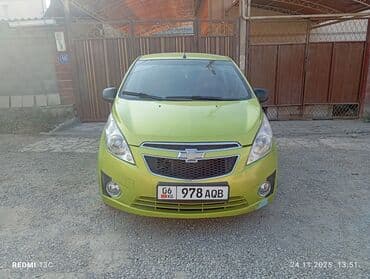 бу авто в кредит без первоначального взноса рядом просп. жибек жолу, бишкек: Chevrolet Spark: 2012 г., 1 л, Автомат, Бензиновая, Хэтчбэк — 4