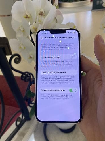 poco g4: IPhone 13, Б/у, 256 ГБ, White Titanium, Защитное стекло, Чехол, 80 % — 7