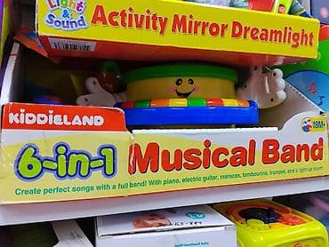 quick push pop it: Музыкальный набор Kiddieland «6‑в‑1 Musical Band» (для детей от 18 — 1