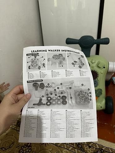 Детские ходунки: Развивающий ходунки-толокар Learning Walker 3-в-1 - Функции: ходунки — 2