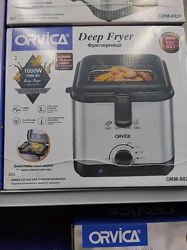 фритюрница цена: Фритюрница ORVICA ORM-8820 - Мощность: 1000 Вт - Объем: 2,5 л — 1