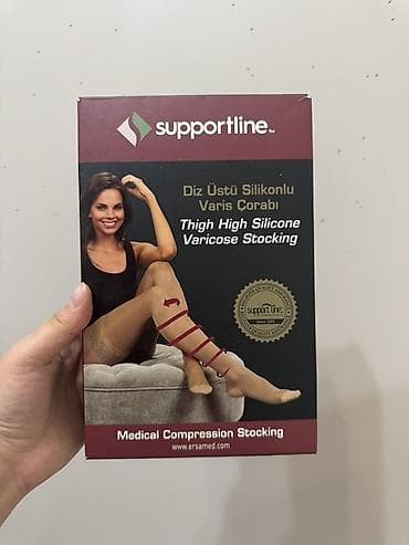эластичные бинты при варикозе: Компрессионные чулки Supportline Thigh High Silicone Varicose Stocking — 1