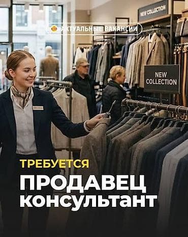 Требуется продавец - консультант В магазин мужской одежды Пол