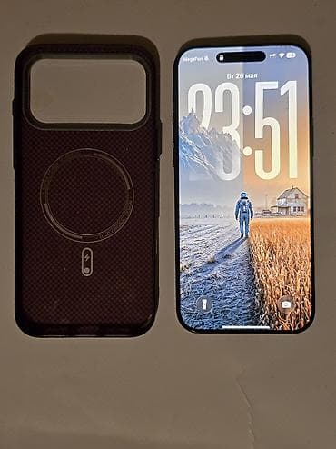 m 3: IPhone 17 Pro Max, Б/у, 512 ГБ, Синий, Чехол, 100 % — 3