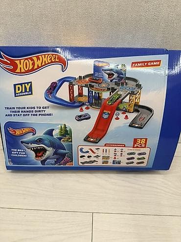 трек хотвилс: Игровой набор Hot Wheels «Акулья трасса» (DIY Assemble), 38 предметов — 1