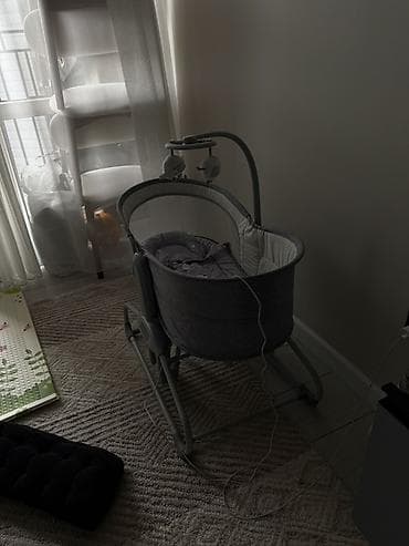 автолюлька graco: Люлька, Б/у, Колыбель, Металл, цвет - Серый, Самовывоз — 4