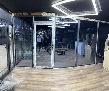 продам пленку для теплиц: Алюминиевая витражная перегородка с дверью алюминий окна двери на — 6