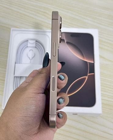 ipad pro m5: IPhone 16 Pro, Desert Titanium, Кабель, В рассрочку, 90 % — 4