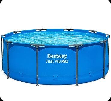 Бассейны: Каркасный бассейн Bestway Steel Pro MAX Купить в Бишкеке 305×100 см — 9